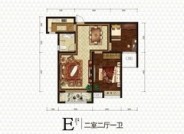 衡水恒丰理想城二室二厅一卫户型图