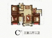 衡水恒丰理想城三室二厅二卫户型图